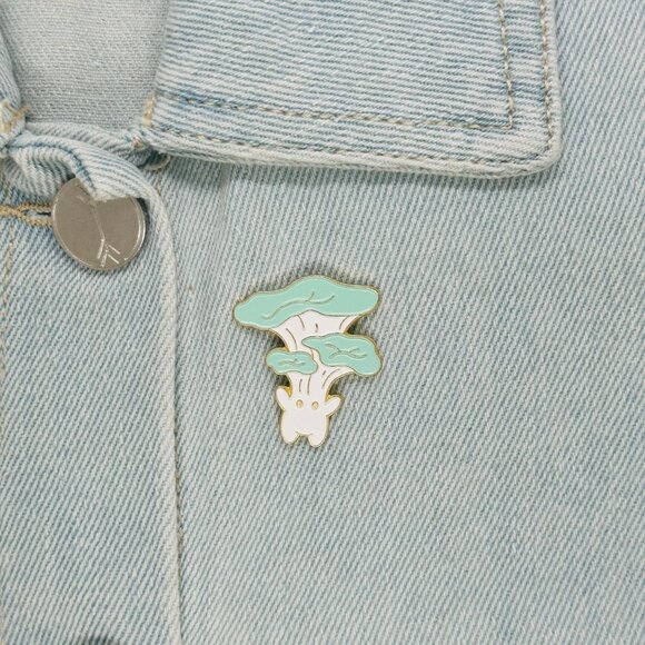 Other Other - ☀️Enamel Pin Funny Cartoon Brooches Cute Humanoid Elf Mushroom Mint White☀️
